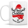 thumbnail image 2 of Funny Mug - Merry Christmas and Happy New Year Season's Greetings 11 Oz Ceramic Coffee Mugs - Funny, Sarcasm, Motivational, Inspirational gifts for friends, coworkers, siblings, dad or mom, 2 of 6