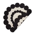 thumbnail image 2 of Multi-Color Black And White Hand Dyed Jute Braided Rug 3 Ft Round, 2 of 2