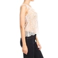 thumbnail image 4 of Feinuhan Womens Sheer Beaded Embroidered Sequin Mesh Sleeveless Tank Tops, 4 of 8
