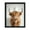 30cm B, variant on Fun Cattle Bathroom Wall Art Funny Animal Humor Picture with Frame for Bathroom Fade