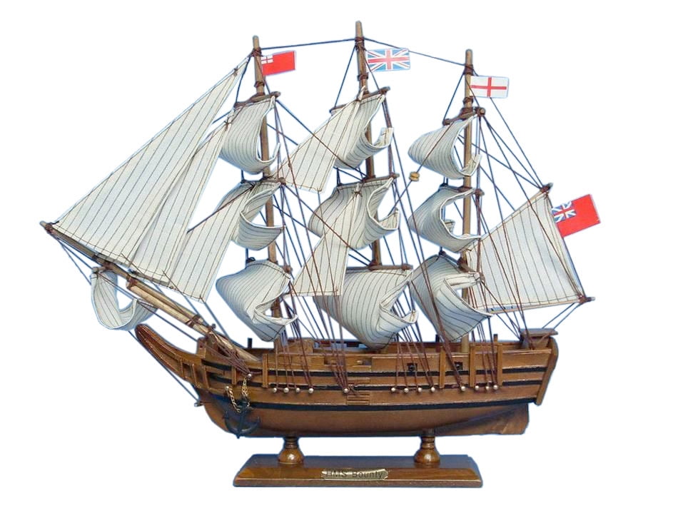 Hms Bounty 15 Wood Ship Model Ready To Display Tall Ship Model Hms Bounty Replica Ship Tall Model Ship Sold Fully Assembled Not A Mod Walmart Com Walmart Com