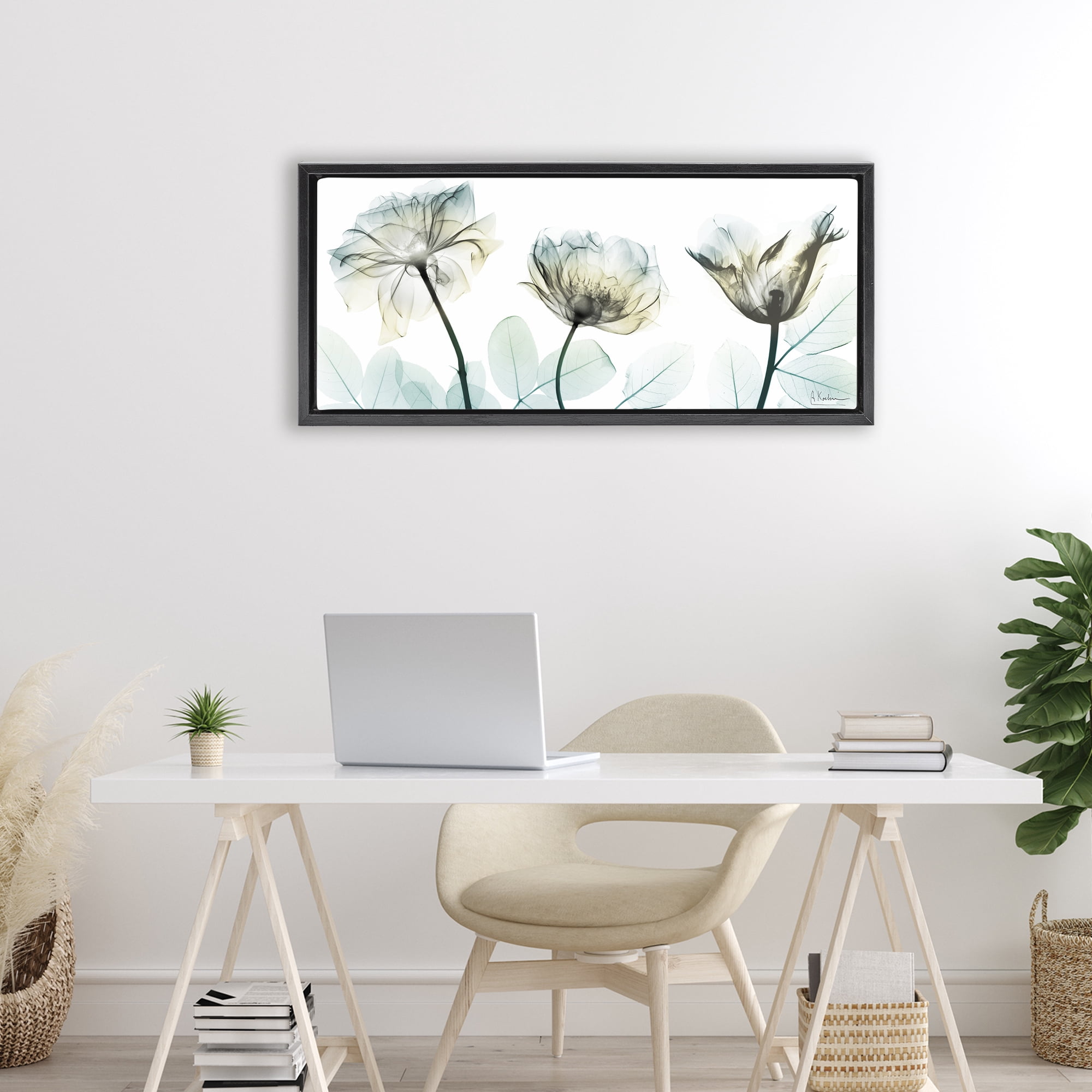 Stupell Industries Jewels Of Passion Black Framed Floater Canvas Wall Art, design by Albert Koetsier