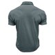 thumbnail image 4 of Mens Camisas de Manga Corta Color Sólido Botón de Solapa Bolsillo Turndown Collar Blusa para Negocios Informales, 4 of 4