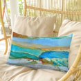 thumbnail image 4 of Watercolor Marble Pillow Covers, Linen Long Throw Pillow Case, Vintage Abstract Marble Texture Holiday Pillow Protector Decorative Cushion Cover for Living Room/Bedroom 20" x 36", 4 of 8