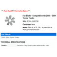 thumbnail image 2 of Fan Blade - Compatible with 2000 - 2004 Toyota Tundra 2001 2002 2003, 2 of 2