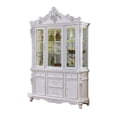 thumbnail image 3 of Zenie Buffet Cabinet and Hutch, Classic Carved Details, White Solid Wood, 3 of 7