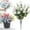 A, variant on Fake Flowers, Artificial Flowers for Outdoors, Spring Flowers Artificial, Spring Artificial Flower Bundles 1 Bundle Plastic Cemetery Memorial Bouquet for Grave Decorations