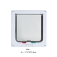thumbnail image 4 of FLhrweasw Puerta Seguridad Con Solapa para Y Dirección Control Bloqueo 4 Vías Puerta para (blanco XL), 4 of 7