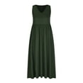 thumbnail image 5 of Erwazi Women's Casual Summer Dress V Neck Sleeveless Midi Tank Dress Loose Nightgown Flowy Sundresses with Pockets, 5 of 5