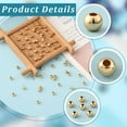 thumbnail image 4 of 1 caja de 400 cuentas espaciadoras de 4 mm chapadas en oro real de 14 quilates con agujeros, espaciadores lisos y redondos sin costuras, abalorios de metal, cuentas sueltas de latón., 4 of 9