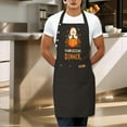 thumbnail image 3 of 2 Pack Adjustable Bib Apron with Thanksgiving Pumpkin Design & Pockets - Chef Apron for Men & Women Perfect for Holiday Cooking, 3 of 5
