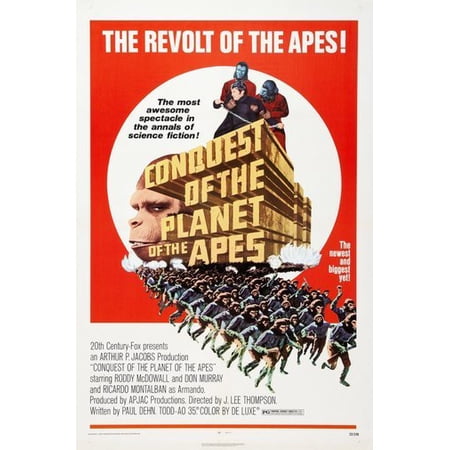 Best Posters Conquest Of The Planet Apes Poster 11Inx17In Mini Poster 11x17 poster Color Category: Multi, Unframed, Ages: Adults