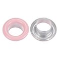thumbnail image 4 of Unique Bargains 100 Pcs Œillets 1/4 Pouce (6mm) Trou d'Identification Métal Auto-Adhésif avec Rondelles pour Cuir Rose, 4 of 7