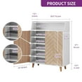 thumbnail image 3 of 5-Tier Shoe Cabinet Modern Shoe Storage Organizer with Doors for Entryway Closet, 3 of 7