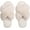 Beige, variant on Zizor Women's Open Toe Fluffy Cross Band Slippers Slip on