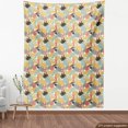thumbnail image 4 of Ambesonne Autumn Fabric by the Yard Upholstery, Pastel Fall Season Leaves, 2 Yards, Multicolor, 4 of 5
