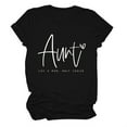 thumbnail image 1 of LUOGENLI T-shirts pour Femme pour Femmes Mode Féminine Décontractée Lettre Manches Courtes Col Rond T-Shirt Haut T-shirts pour Femmes T-shirts Graphiques T-shirts Pêche la Saint-Patrick Noir P, 1 of 2