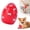 Red, variant on KaiXunRui Soft Bouncing Dog Toy Egg with Squeaker - Easter Themed Interactive Puppy Toy | Indoor/Outdoor Throw & Fetch Orbs for Small Dogs, Colorful Designs