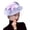 Light Purple, variant on Fascinators Hat Mesh Veil Feathers Hat with a Headband and a Clip Tea Party Headwear for Women