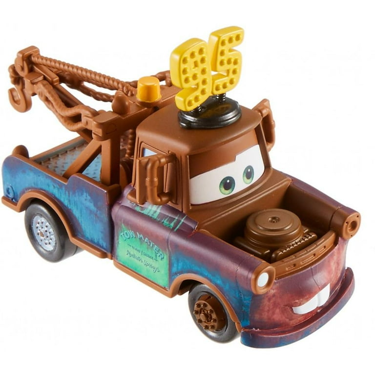 Disney Pixar Cars Die Cast Mater with 95 Hat