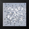 thumbnail image 2 of Arbel, Lori 15x15 Black Modern Framed Museum Art Print Titled - 19th Century Butterfly Constellations in Blue I, 2 of 5
