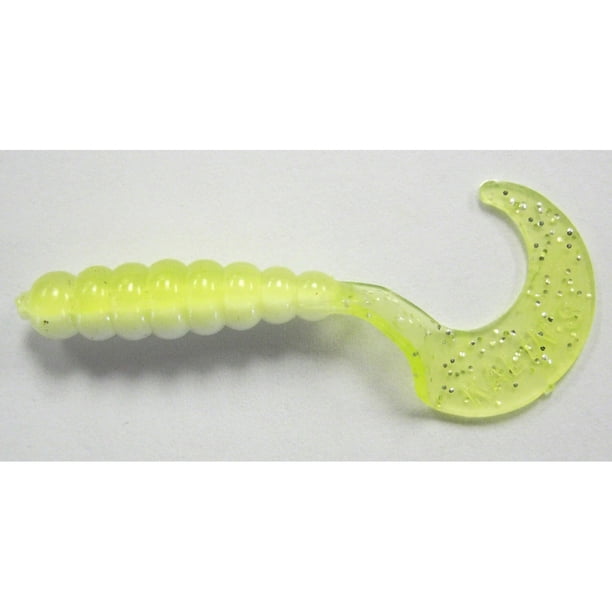 Kalin Triple Threat 2-Inch Laminated Grubs - 10 Pack, 3-Color Bait For Bass, Crappie, Walleye