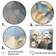 thumbnail image 3 of Designart "Minimalist Beauty: Beige And Gold Irises" Irises Floater Framed Wall Decor, 3 of 5