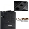 thumbnail image 3 of BarberPub Salon Cabinet Locker Hair Dryer Holder Spa Equipment W/3 Drawers 2035, 3 of 9