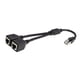 thumbnail image 4 of Divisor , adaptador de negro Plug and Play Puerto Conector de enchufe Computadora portátil Cable dos Yotijar Divisor Ethernet, 4 of 9