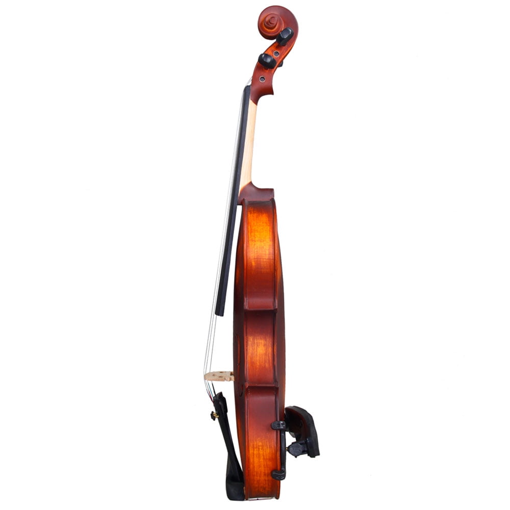 New 3/4 Acoustic Violin for Kids Boys Girls, Solid Wood Violin Acoustic Starter Kit with Violin Fiddle Case, Bow, Rosin, Shoulder Rest, Electronic Tuner, Brown Violin Outfit Set for Beginners Students