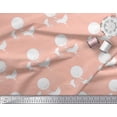 thumbnail image 2 of Soimoi Silk Fabric Bamboo Tree,Moon & Stork Bird Print Sewing Fabric Yard 42 Inch Wide, 2 of 3