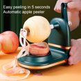 thumbnail image 4 of Cateissary Máquina cortadora de frutas para pelar peladores de patatas con manivela DIY giratorio automático hogar Oficina Hotel Gadgets Cocina y Comedor Verde claro, 4 of 6