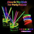 thumbnail image 3 of 100 PCS Glow Sticks Bulk Party Favors, 8" Glow in the Dark Party Supplies, Light Sticks for Party Favors Glow Necklaces and Bracelets for Kids or Adults, 3 of 4