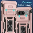 thumbnail image 2 of MUKO Case for Google Pixel 10 Pro XL with Slide Camera Cover+Screen Protector(1 Pack), Rotated Ring Kickstand Military Grade Shockproof Protective Cover-Rose Gold, 2 of 10