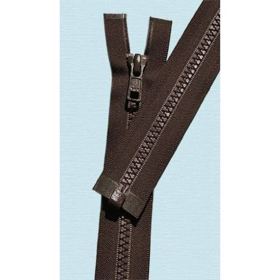 YKK #5 Molded Plastic ~ Separating - 570 Sept Brown (1 Zipper/Pack)