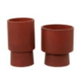 thumbnail image 6 of DecMode 17", 14"H Red Magnesium Oxide Planter (2 Count), 6 of 8