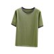 thumbnail image 2 of Fiudx Ofertas Flash Artículos En Oferta Camiseta de Manga Corta con Cuello Redondo y Retazos para Mujer Top/Camisa de Cuello Redondo de Manga Corta, 2 of 3