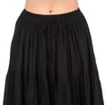 thumbnail image 5 of ThePirateDressing Women's 25-Yard Cotton Maxi Skirt, 4-Tier Pleated A-Line Long Skirt, 5 of 5