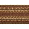 thumbnail image 5 of VHC Brands Tea Cabin Rustic Jute Green Textured Striped Oval Kitchen Table Decor Runner 13"x36", 5 of 11