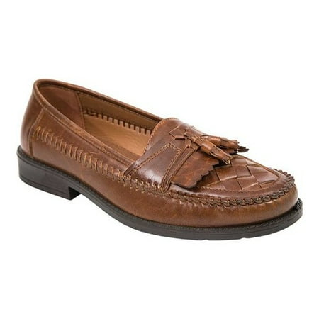 

YUANLU Stags Men s Herman Comfort Tassel Loafer (Wide Available)