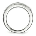 thumbnail image 2 of Edward Mirell Titanium Cable & Spinel w/Sterling Silver Bezel 8mm Band Size 12.5, 2 of 4