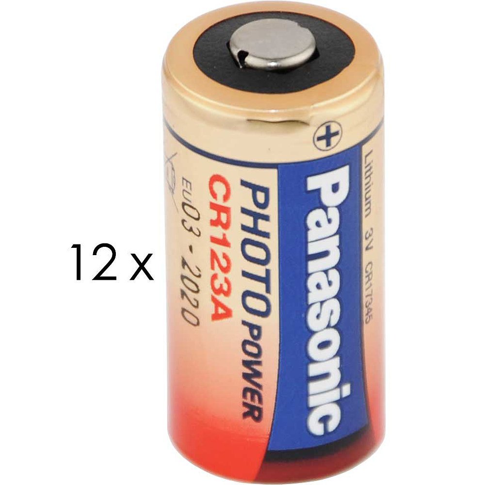 Panasonic CR123A 3 Volt Lithium Batteries for Cameras Flashlights and