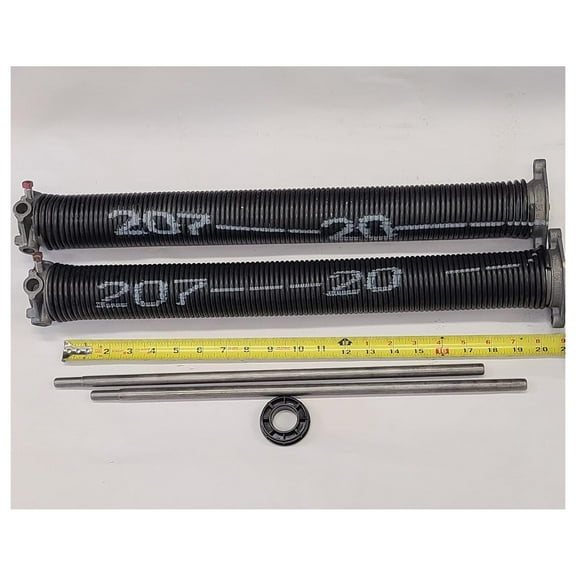 Pair of 207 X 2" X 20" Garage Door Torsion with Winding Bars