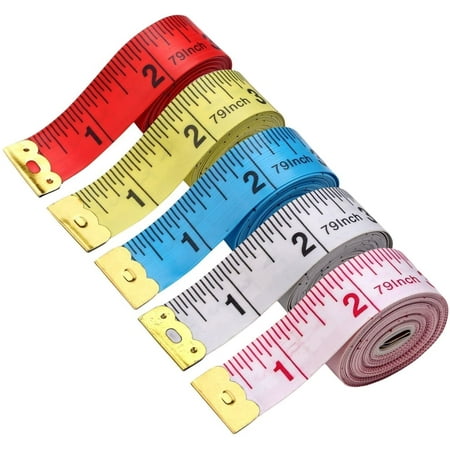 

Sewing Ruler 5PCS Body Measuring Ruler Sewing Tailor Tape Measure Soft Flexible 79 /200 cm Color Selected For You
