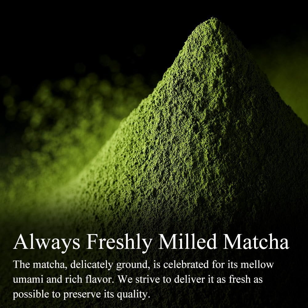 ITOHKYUEMON Kyoto Uji First-Harvest Ceremonial Grade Matcha Green Tea Powder – Authentic Japanese Uji, Japan (20 g / 0.7 oz) – Tenjo 20 (Grade 3)