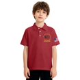 thumbnail image 5 of CCRFTGI 250 Anniversary USA Flag Polo Shirts for Kids Girls Boys Size 10-12 School Uniform Independence Day Shirts Pique Collared Polos Short Sleeve Summer Tops Red 7-8 Years, 5 of 7