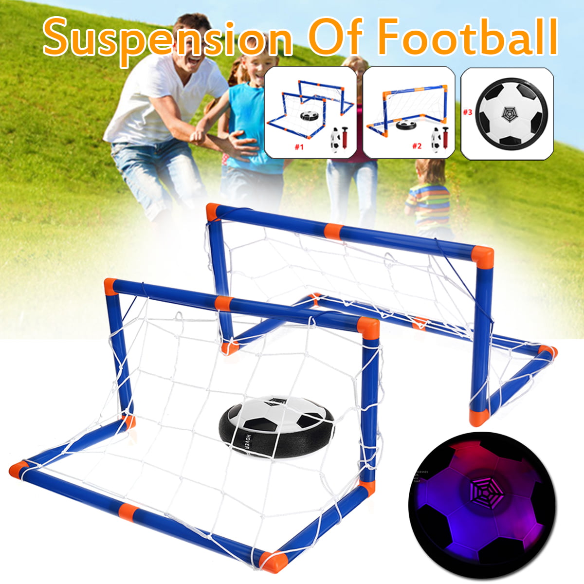 Multi-Size Portable Soccer Football Goal Set Kids Outdoor Ball Game Toy Gift