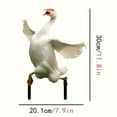 thumbnail image 3 of Qianly Acrylic Garden Yard Stake Decor,Goose Shaped Outdoor Decoration Sign With Realistic Silhouette,1Pc Garden Stake For Garden Patio Lawn Front Porch And Backyard Decoration, 3 of 7