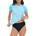 thumbnail image 6 of LRD Women's Short Sleeve Rash Guard Shirts UPF 50 Swim Shirt Beach Paisley XXL, 6 of 6