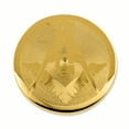 thumbnail image 2 of Gold Master Mason Signet Barre de Chaîne à Cravate Masonic, 2 of 7